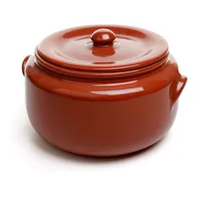 Panela Para Feijoada N°4 C/ Tampa 22x14 - 5 Litros Cor Marrom Foto mini 1