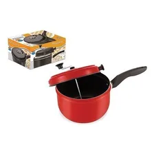 Panela Pipoqueira 3,20 Lts Antiaderente Em Aluminio Pipoca Cor Vermelho Foto mini 1