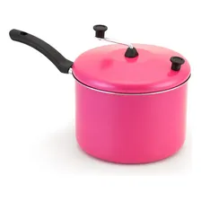 Panela Pipoqueira Antiaderente AlumÃnio Nacional 20 Cm 4,6l Cor Rosa Foto mini 1