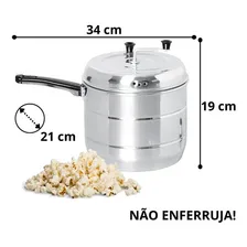 Panela Pipoqueira De AlumÃnio Pipoca Doce Salgada 4,8 Litros Foto mini 3