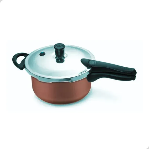 Panela Pressão Nigro Antiaderente 3l Press Marrom Terracota Foto 1