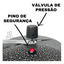 Panela Pressão 10 Litros Craquelada Preta Segurança Inmetro Foto mini 3