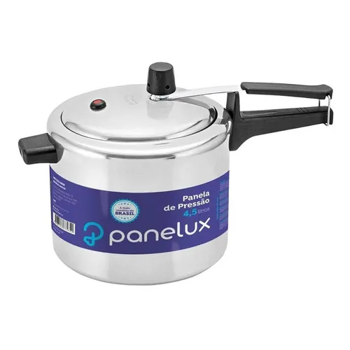 Panela Pressão AlumÃnio Polida 4,5 Litros - Panelux Foto 1