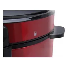 Panela Pressão Digital Elétrica 6l Timer Inox Vermelha 110v Foto mini 3