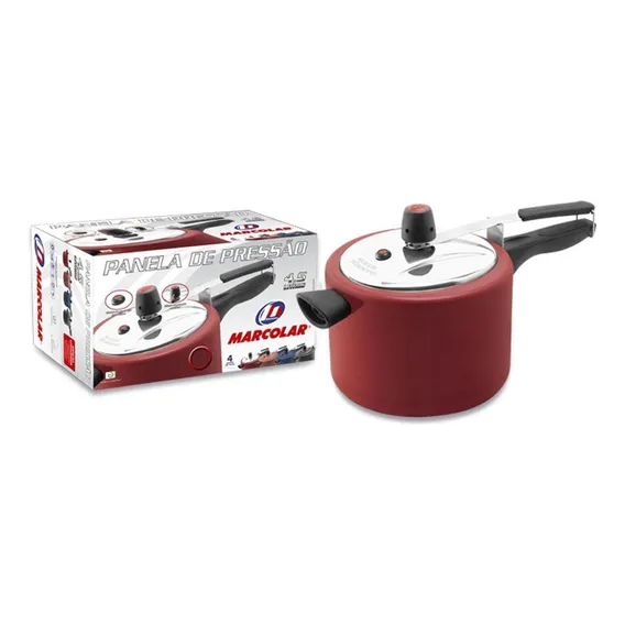Panela Pressão Rouge Antiaderente 4,5 Litros Marcolar Foto 1