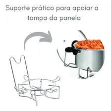 Panela Rechaud Alumínio 5 Lt - Polido Foto mini 4