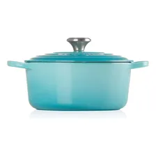 Panela Redonda Le Creuset 24cm Signature Cor Azul Caribe Foto mini  2
