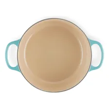 Panela Redonda Le Creuset 24cm Signature Cor Azul Caribe Foto mini 4
