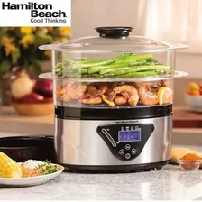 Panela À Vapor Elétrica Cozi Vapore Hamilton Beach Digital 220v Foto mini 4