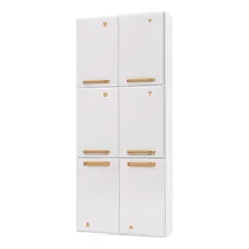 Paneleiro Em Aço Diamante 6 Portas Branco 818309 - Telasul Foto mini 1