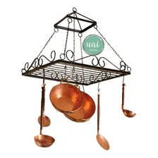 Paneleiro Escorredor Ferro Teto Rústico Gourmet 1m Fazenda Cor Preto Foto mini 1