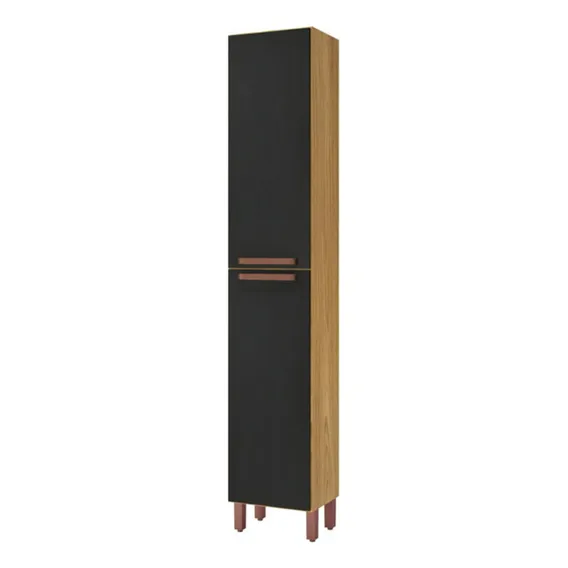 Paneleiro Indekes Monza Simples 2 Portas 40 Cm Freijo/chumbo Foto 1