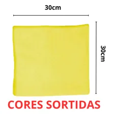 Pano para limpeza Pano microfibra 30x30 Pano Microfibra Colorido pano colorido 6 u pacote x 6 Foto mini 2