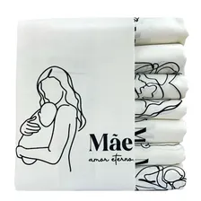 Pano Prato Extra Grande Estampado Dia Das Mães Algodão Cru Modelo 3 Foto  mini 1