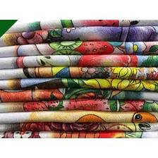 Pano Prato PĂ© De Galinha Tati Bainha Estampado Atacado 20un Foto mini 2