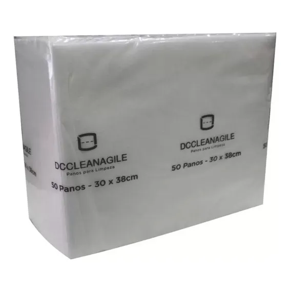Pano Sontara Dc Clean Agile 40 Branco - Pacote C/50 Panos Foto 1