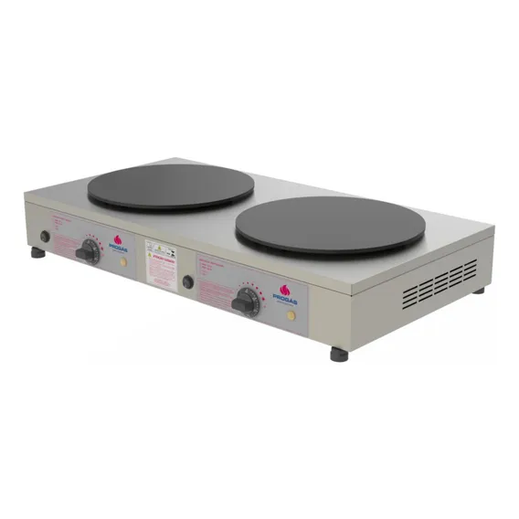 Panquequeira Elétrica Crepe Francês Prkf202e Redonda Progás Cor Inox 220 Volts Foto 1