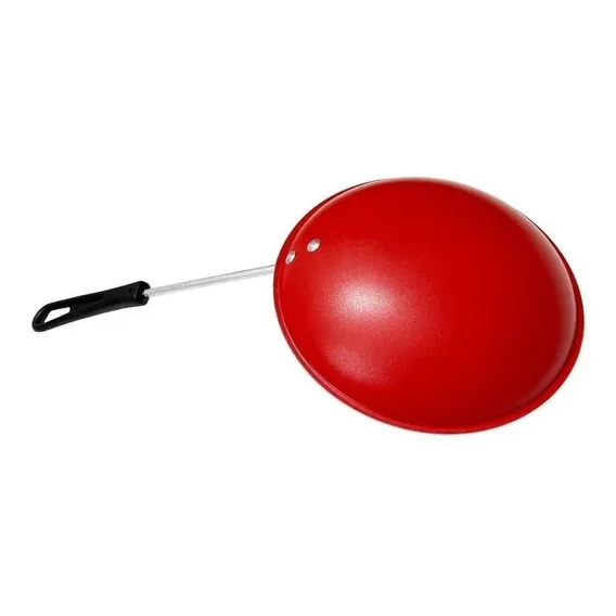 Panquequeira Frigideira Invertida Panqueca Crepe Crepeira Cor Vermelho Foto 1