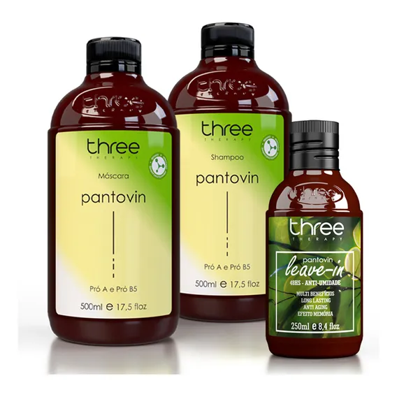 Pantovin Máscara Anti Queda Crescimento + Shampoo + Leave-in Foto 1