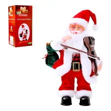 Papai Noel Musical Com Movimento Com Violino Foto mini 1