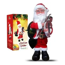 Papai Noel Musical Com Movimento Com Violino Foto mini 3