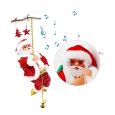 Papai Noel Musical De Natal Na Rena Anda Canta 20x17x6,5cm Voltagem Pilhas Foto mini 2