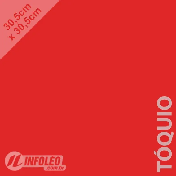 Papel 180g 30,5x30,5cm Tóquio Vermelho Color Plus 10 Folhas Foto 1