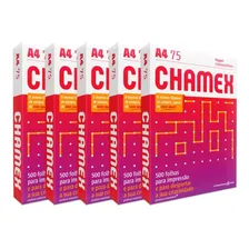 Papel A4 Chamex Office 75g Com 500 Fls / Caixa Com 5 Resmas Foto  mini 1