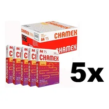 Papel A4 Chamex Office 75g Com 500 Fls / Caixa Com 5 Resmas Foto mini  2