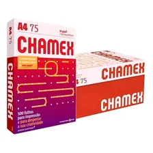 Papel A4 Folha Sulfite Branco Chamex 75g Caixa 5000 Folhas Foto  mini 1