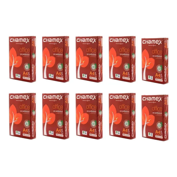 Papel A4 Sulfite Chamex 210x297 75g - Caixa Com 10 Resmas Foto 1