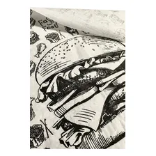 Papel Acoplado Hambuguer Lanche Embalagem C/ 1500 Und 30x38 Impera Embalagens Foto mini  3