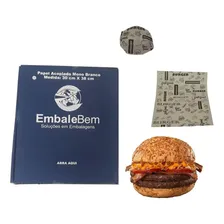 Papel Acoplado Hamburguer 400 Folhas 30x38cm Embaleb Foto mini 2