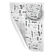 Papel Acoplado - hamburguer Burguer Burger Frios 1000 und. 25g Cor Preto Foto mini 1