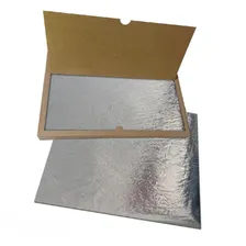 Papel Acoplado Hambúrguer Térmico 30x38cm - 500 Un. Cor Prateado Papel Acoplado Térmico Foto mini 2