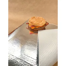 Papel Acoplado Térmico Embrulhar Hamburguer Lanche 500 Impera Embalagens Folha Foto mini 2