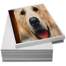 Papel Adesivo A4 Glossy 80g Prova D'água Premium 100 Folhas Cor Branco Brilhante Foto  mini 1