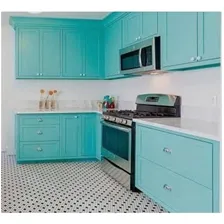Papel Adesivo Contact Azul Tiffany Fosco Opaco 45 Cm X 5 Mts Foto mini 4