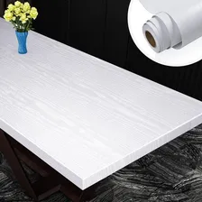 Papel Adesivo Contact Madeira Bianco 45cm X 5m Lavável Foto  mini 1