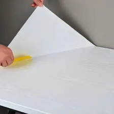 Papel Adesivo Contact Madeira Bianco 45cm X 5m Lavável Foto mini  2