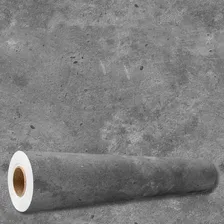 Papel Adesivo Envelopamento M贸veis, Parede Multiuso 5 Metros Cor Cimento Queimado Foto mini 4