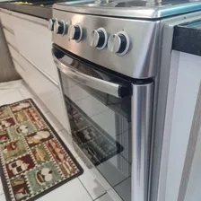 Papel Adesivo Envelopar Geladeira Fogão Prata Tipo Inox 3mt Foto mini 4