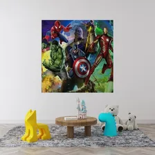 Papel Adesivo Quarto Menino Avengers Vingadores 2,00 X 1,00 Cor Adesivo Para Quarto Menino Vingadores Foto  mini 1