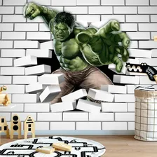 Papel Adesivo Quarto Menino Avengers Vingadores 2,00 X 1,00 Cor Papel de Parede Hulk Vingadores Foto mini 3