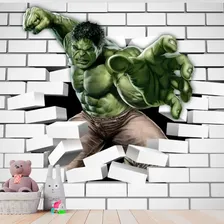 Papel Adesivo Quarto Menino Avengers Vingadores 2,00 X 1,00 Cor Papel de Parede Hulk Vingadores Foto mini 1