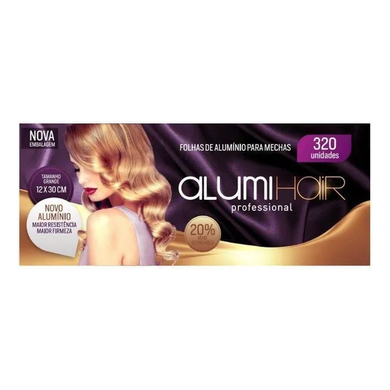 Papel Aluminio Para Mechas Alumi Hair 12x30cm 320 F Foto 1