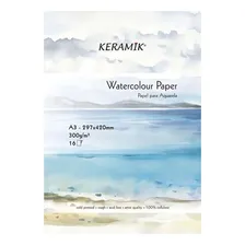 Papel Aquarela Celulose 300g Keramik A3 Foto mini 1