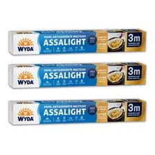Papel Assalight Premium 3 Metros Wyda Kit Com 3 Rolos Foto mini 1