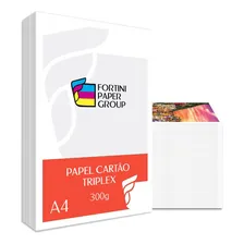Papel Cartão Triplex 300g A4 100 Folhas Caixas Embalagens Cor Branco Foto  mini 1