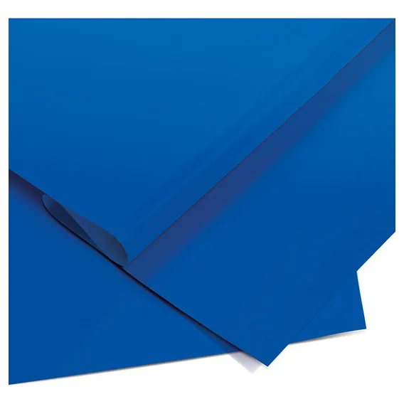 Papel Cartolina Dupla Face Colorset 48x66 Pct C/ 20 Cor Azul Liso Foto 1